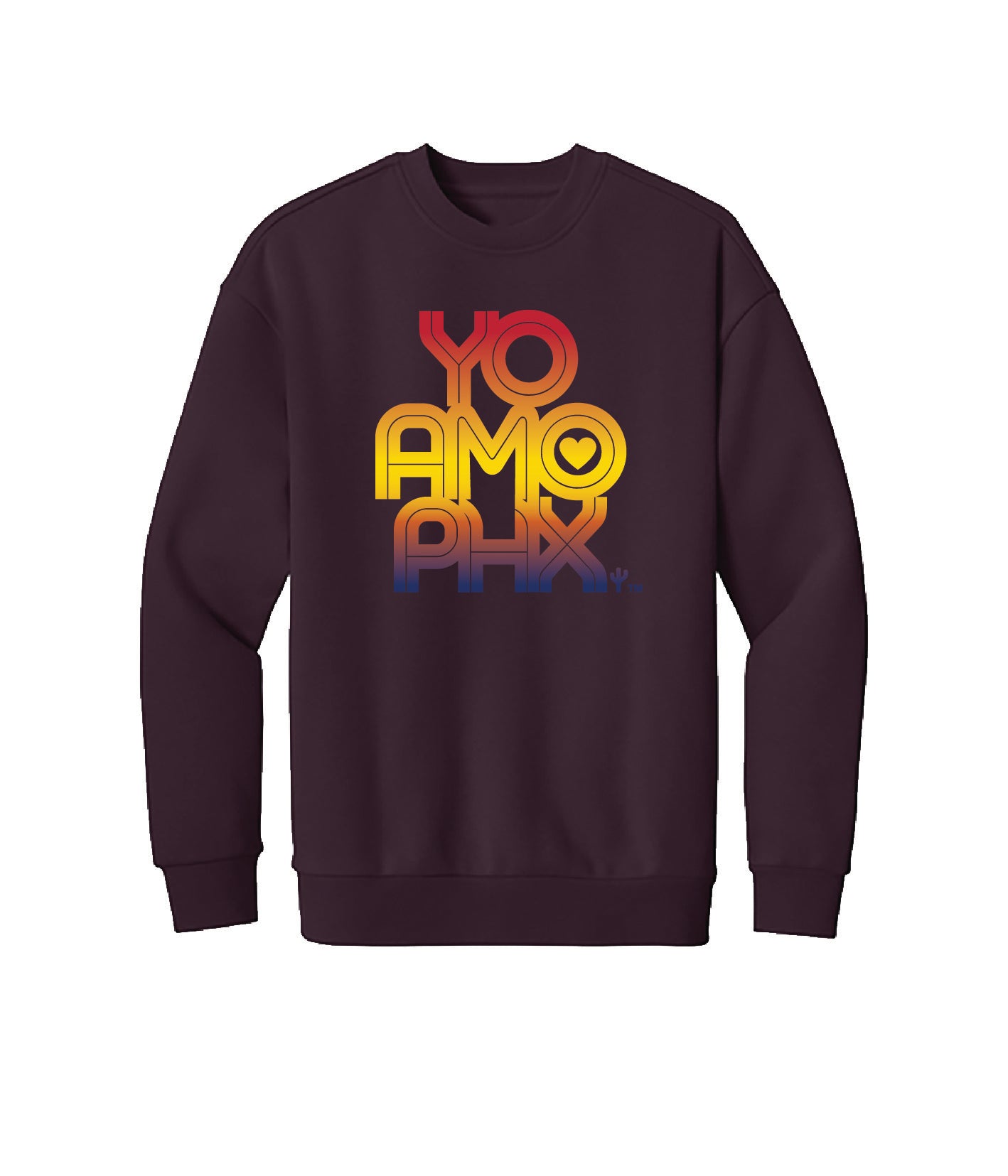 Yo Amo PHX Sweatshirt (Bordeaux)