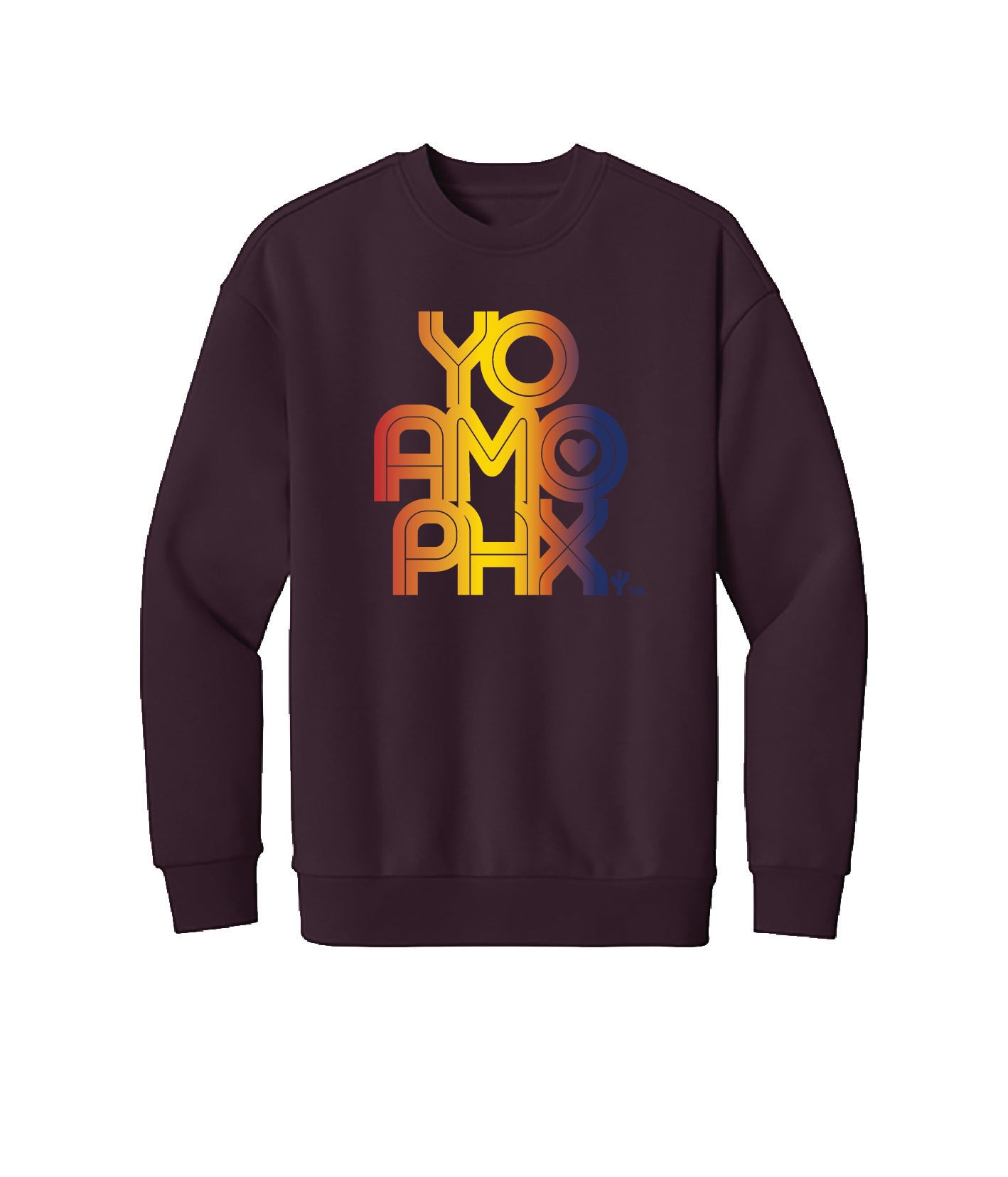 Yo Amo PHX Sweatshirt (Bordeaux)
