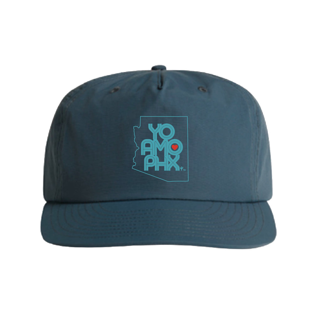 Petrol Blue Lightweight Performance Cap - Yo Amo PHX