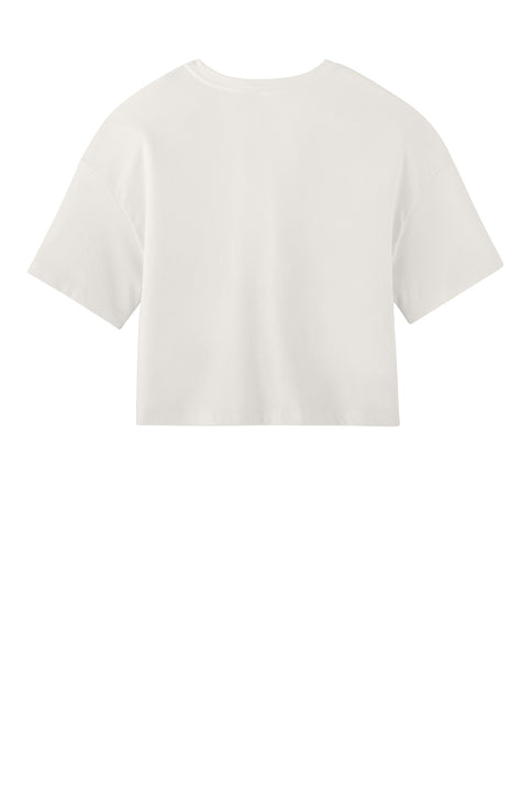 Yo Amo women's crop top in Vintage White, back view