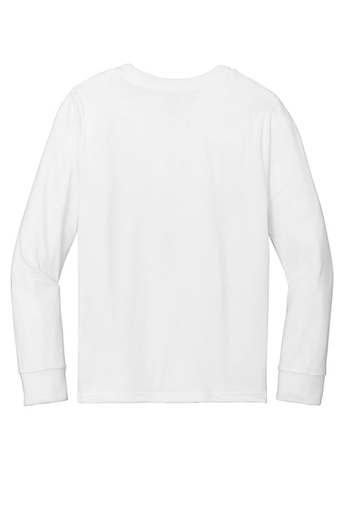 Yo Amo AZ Kids Long Sleeve (White, Blue Clay Logo)
