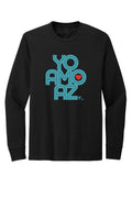 Yo Amo AZ Men's Long Sleeve (Black, Blue Clay Logo)