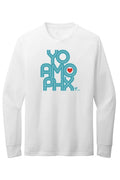 Yo Amo PHX Men's Long Sleeve (White, Blue Clay Logo)